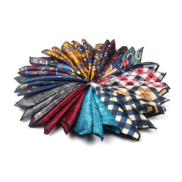 

men pocket square floral handkerchief for suits 23cm*23cm hankies for men women brand suits pocket towel hanky, Black;blue