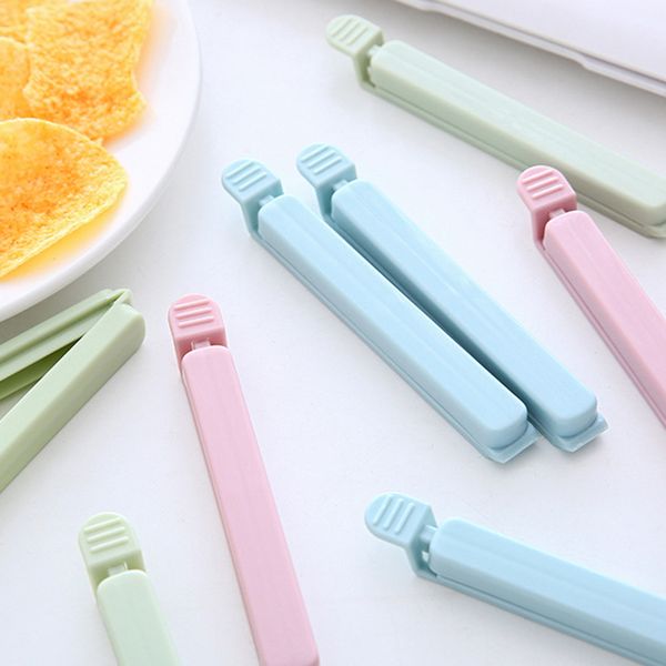 

5 pcs / set plastic bag snack food fresh snack storage bag tongs kitchen tool accessories mini vacuum seal food clamp clip