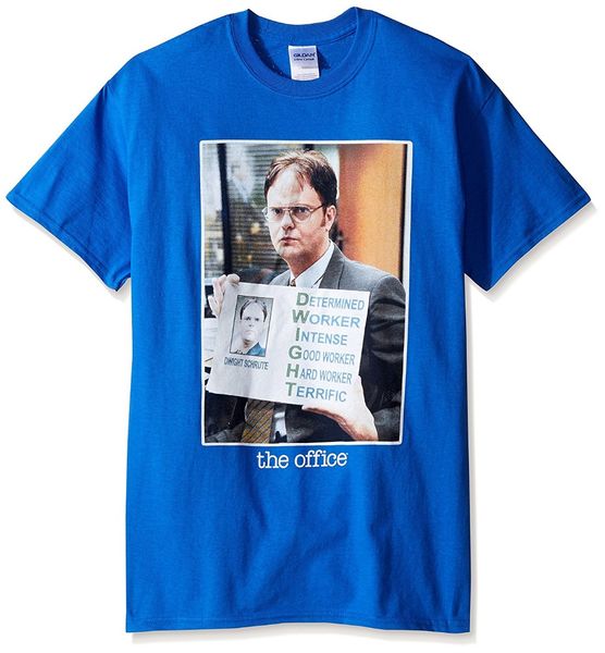 

Tee Shirt Hipster Brand Clothing T Shirt The Office TV Series Dwight Color Graphic T-Shirt O-Neck Short Sleeve Print Tee