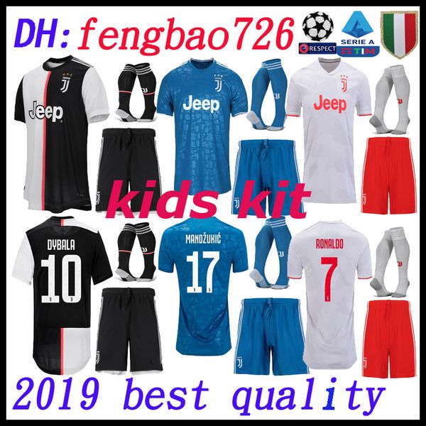 

Kid kit 19 20 ronaldo juventu occer jer ey juve 2019 2020 de ligt dybala higuain buffon cami eta futbol cami a maillot football hirt