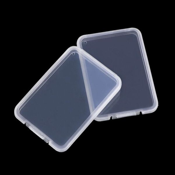 custodia per scheda SD sottile Scatola di plastica Supporto standard trasparente Scatola bianca MS Custodia per scheda TF micro SD XD CF LX1715