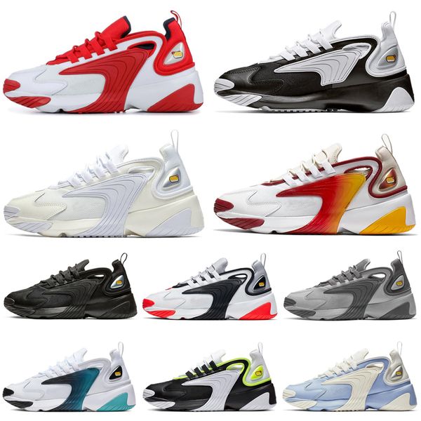 

m2k zoom 2k running shoes m2k tekno 2000 triple black creamy white oreo royal blue women mens trainers athletic sports sneakers 36-45