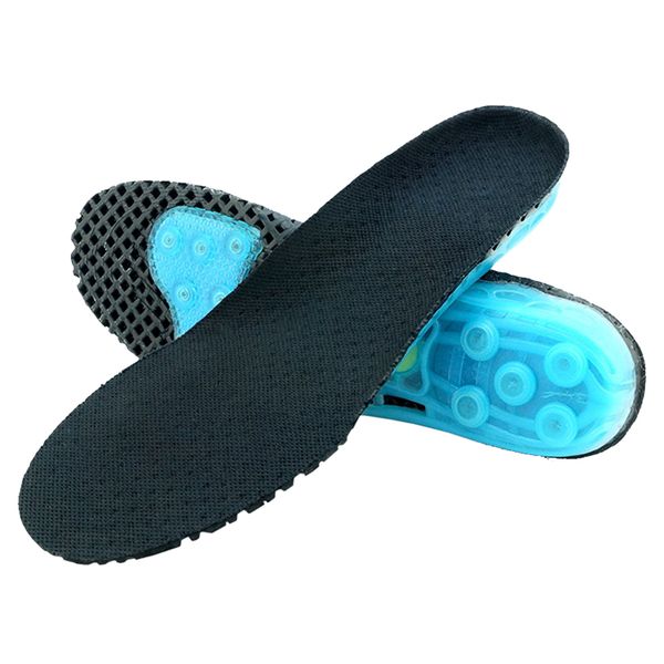 

shoes orthopedic insoles absorption relieve pain foot care deodorant sports comfortable soft pad hiking silicone running, Black