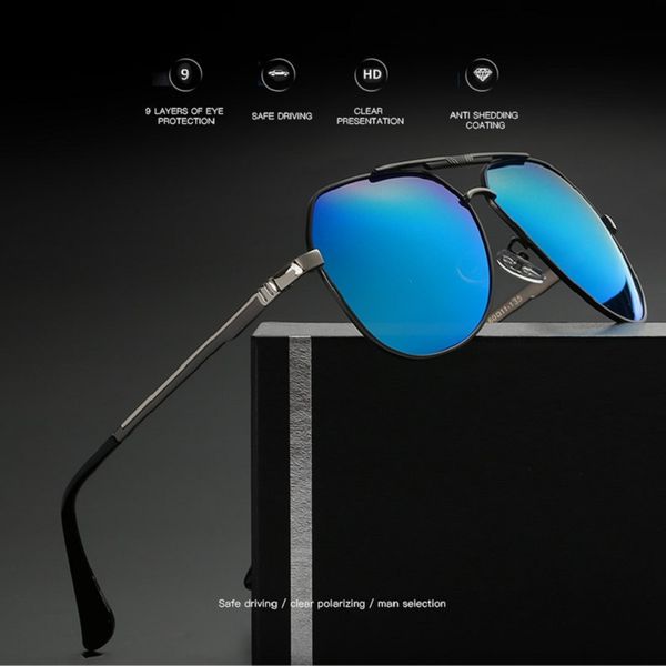 

width-145 new men's fashion trendsetter drive pilot sunglasses male goggle polarized sunglasses manufacturers selling glasses, White;black