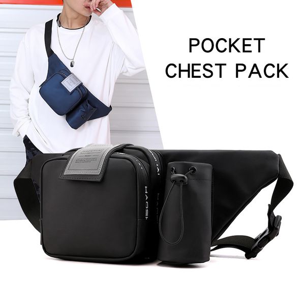 

men waist bags fashion nylon fanny pack male solid color chest bags handy belt bag crossbody bag travel pocket hot