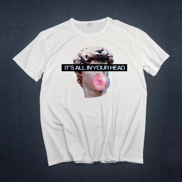 

vaporwave t shirt men anime t-shirt funny cotton 100% boy girl short sleeve t-shirts clothes women male color just break it, White;black
