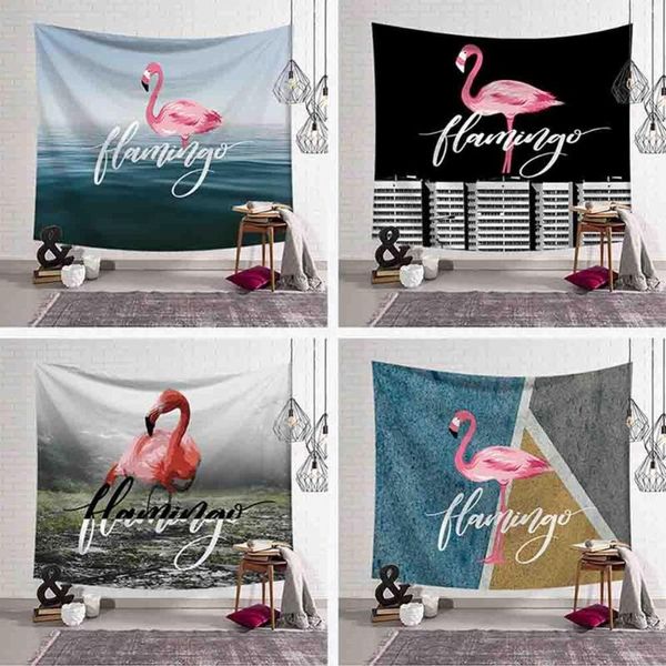 

flamingo series home decorative tapestry animal wall hanging tapestries polyester fabric gobelin mural wall cloth beach yoga mat