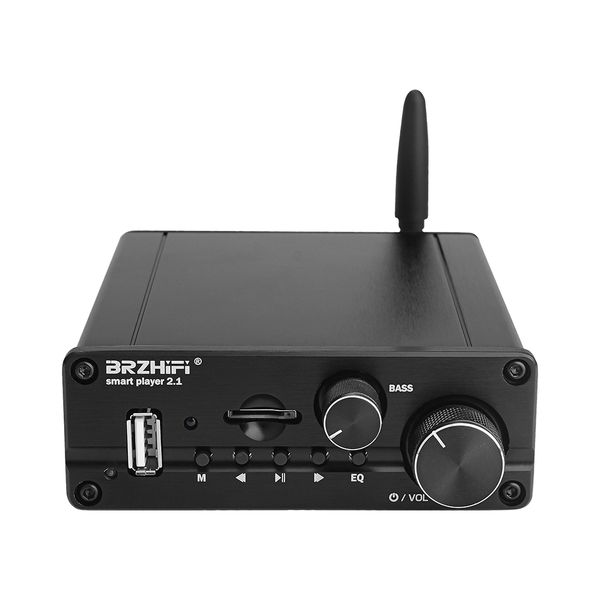 

2.1 tpa3116 bluetooth 5.0 audio power усилитель сабвуфера 50wx2 + 100w интеллектуальное приложение usb aux amp цифровой hifi домашний усилит