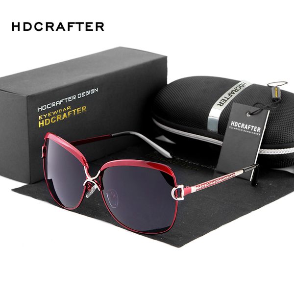 

hdcrafter women's designer sunglasses oversized polarized sun glasses for women vintage female ladies oculos 2020, White;black