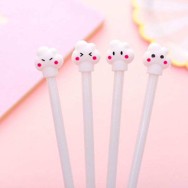 

cute clouds gel pen 0.5mm black child writing pen office eexamination limited office material school supplies wholesale e-packet -406
