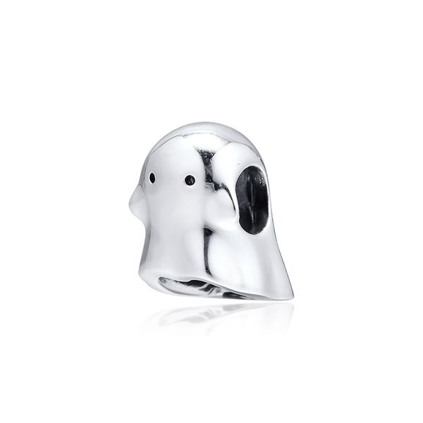 

2019 original 925 sterling silver jewelry boo the ghost charm beads fits european pandora bracelets necklace for women making, Bronze;silver