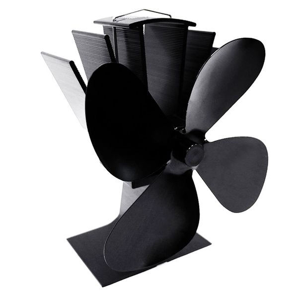 

4 blade heat powered stove fan log wood burner ecofan quiet home fireplace fan efficient heat distribution