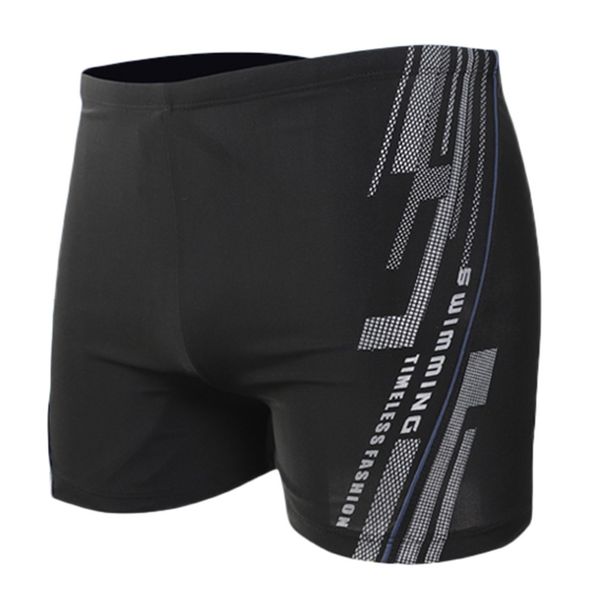 

men's printing swimming trunks nylon breathable built-in beam line briefs gym fitness swim sport trunk beach swimwear pj4