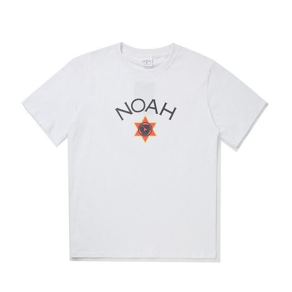 

luxury designer mens t-shirt street brand noah hexagonal logo t-shirt fashion couple outfit summer short tee, White;black