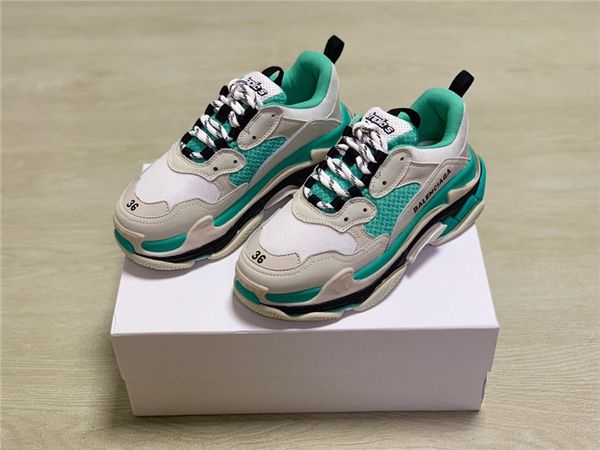 

paris house daddy women's tide shoes women's thick sneakers couple wild fashion trend casual shoes non-slip 01, Black