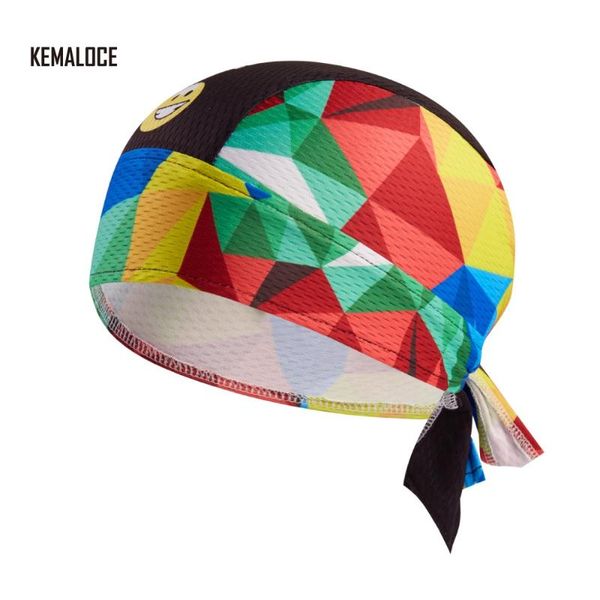 

kamaloce anti-uv new design colorful biker headscarf coolmax mesh breathable cycling head bandana men ciclista bicycle scarf, Black