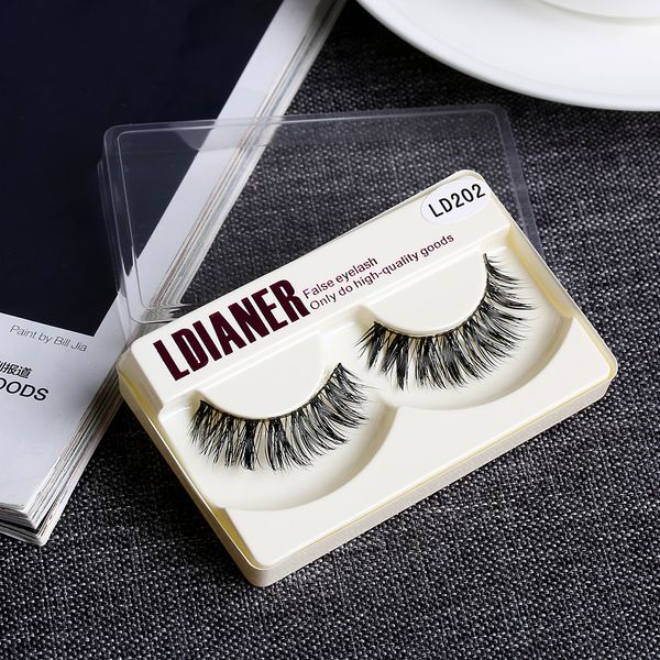 

1pair fashion women mink natural thick false fake eyelashes eye lashes professional makeup extension tools