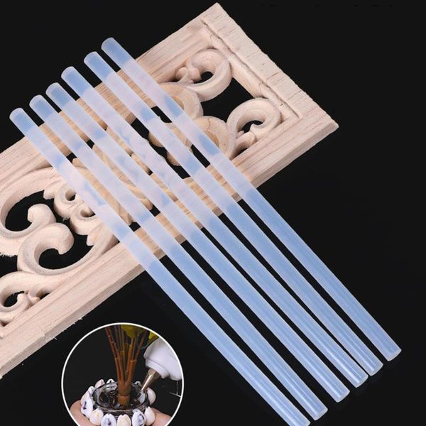 

100pcs 7mm transparent melt glue stick for heat pistol glue high viscosity stick hand craft repair tool