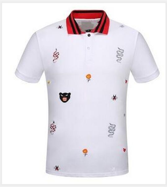 

2020 t shirt designer polo shirts men casual black and white color mens 2020 luxury designer clothes m-3xl, White;black