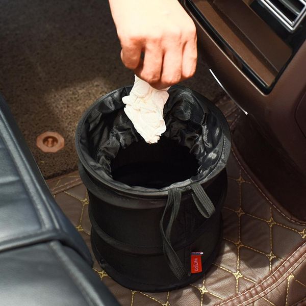 

car trash can portable garbage collapsible -up waterproof bag waste basket rubbish bin foldable