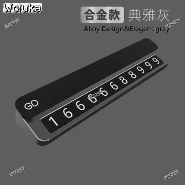 

creative move license plate, mobile card, car interior products high temperature resistant metal temporary parking card cd50 q06