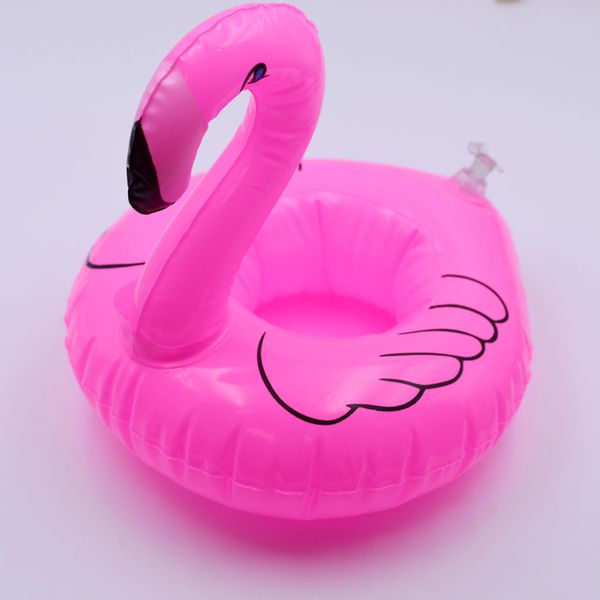 Flamingo Floating Coasters Inflatable Drink Holders Stand Pool Can