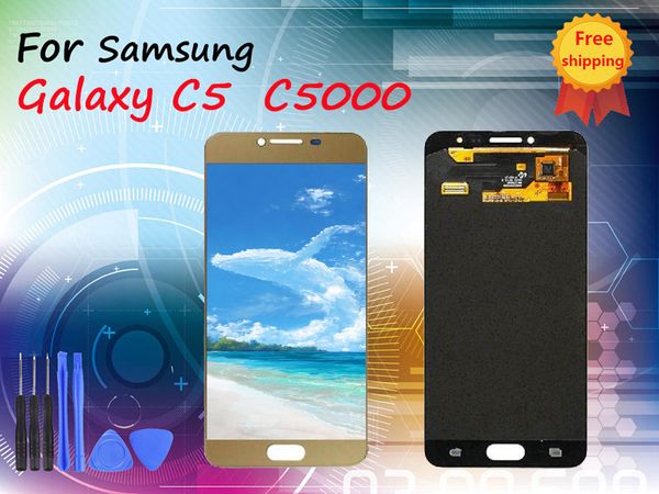 

super original for samsung galaxy c5 c5000 lcd repair replacement parts with repair tools dhl shipping