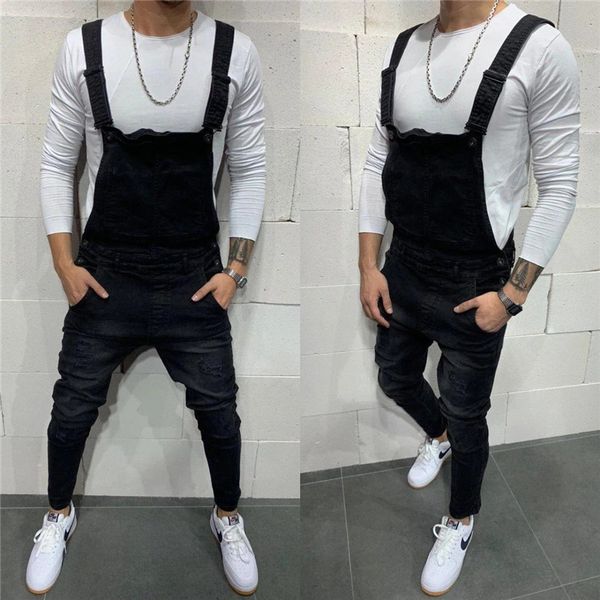 

мђжкие одноонне джинове комбинезон мода овеѬие slim fit каѬанда бѬки мђж, Blue