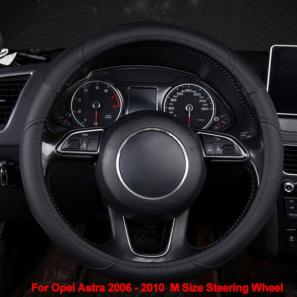 

car steering wheel cover wrap for astra 2006 2007 2008 2009 2010 m size stuurhoes braid on the steering wheel accessories