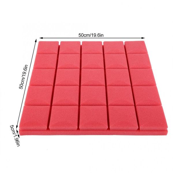 

микроволновая печь охватывает 50 * 50 * 5 см 6pcs пенистые engineering акустические панели студия звукоизоляция пена grease расстойки сумка