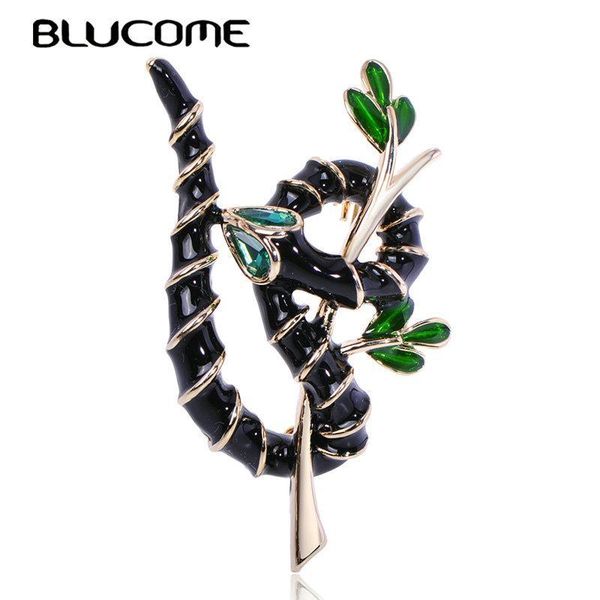 

fashion brooch animal snake surround branch shape fine enamel crystal jewelry for man women clothing scarf skirt pin accessories, Gray