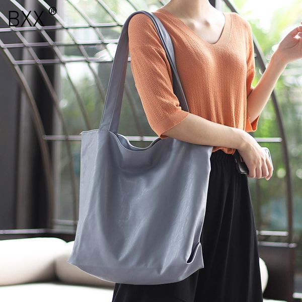 

bxx] soft pu leather high caacity crossbody bags for women 2020 spring shoulder messenger bag female simple handbags hk608