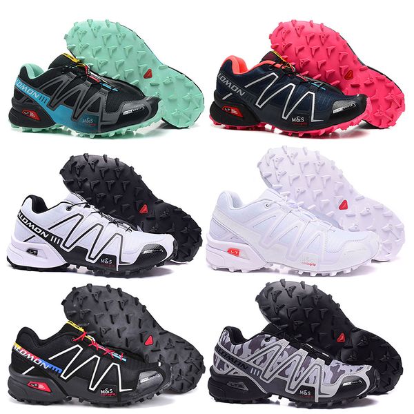 

Hotsale Salomon III Speed cross 3CS Running shoes Black Silver red Pink blue Women Outdoor SpeedCross 3s Hiking Womens sports sneakers 36-41