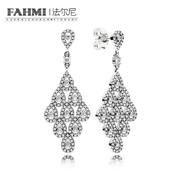 

fahmi 100% стерлингового серебра 1: 1 glamour 296201cz каскадинг гламур малые школы оригинальные женщины свадебные ювелирные изделия 2018 по, Black