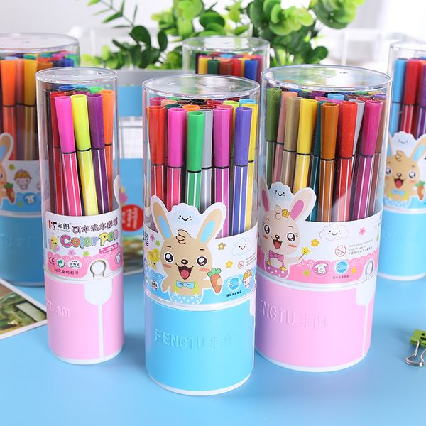 

korean creative stationery primary school children learning supplies brush watercolor pencils stationery oil pastel