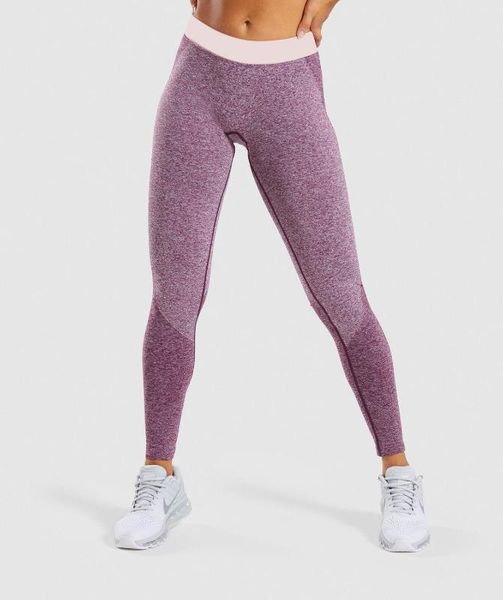 

high waist yoga pants seamless women sports leggings quick dry fitness solid athletic workout long tights gym running girls, White;red