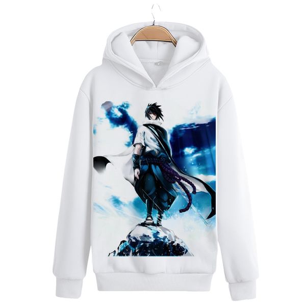 

men 3d hoodies naruto pocket hooded sweatshirts 3d animation pullovers tracksuits teen long sleeve outerwear size s-xxl, Black