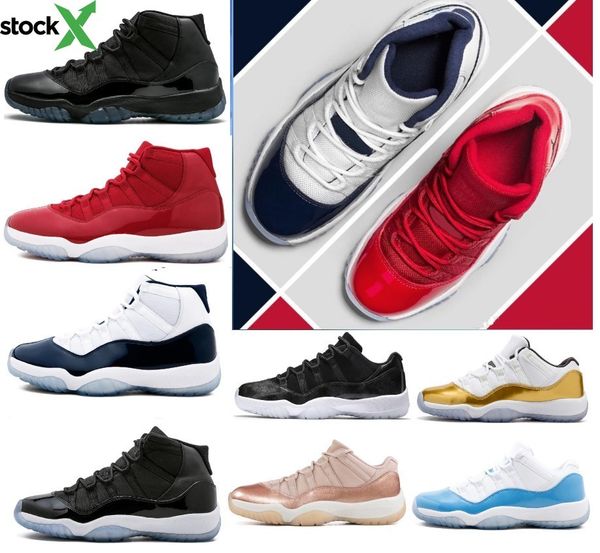 

11 11s men women basketball shoes high low le platinum tint prm red retro velvet closing geremony concord 23 45 gold j11 sneakers