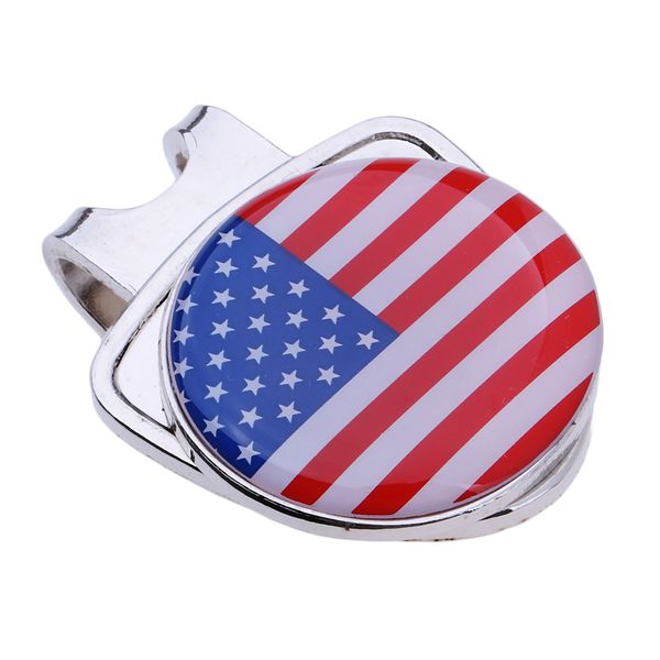 

golf ball marker with standard hat clip for your friend, clips fit easily onto any caps, belts and pockets