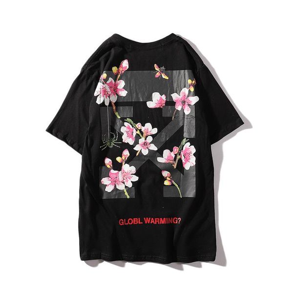 

20 summer new casual sakura short sleeve short-sleeved women's t-shirt womens designer t shirts womens designer clothing -2xl, White