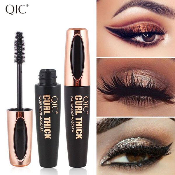 

qic водонепроницаемая 4d макияж ресниц тушь для ресниц макияж silk fiber lash extension lash mascara 3d трубы корейские косметика инструмент