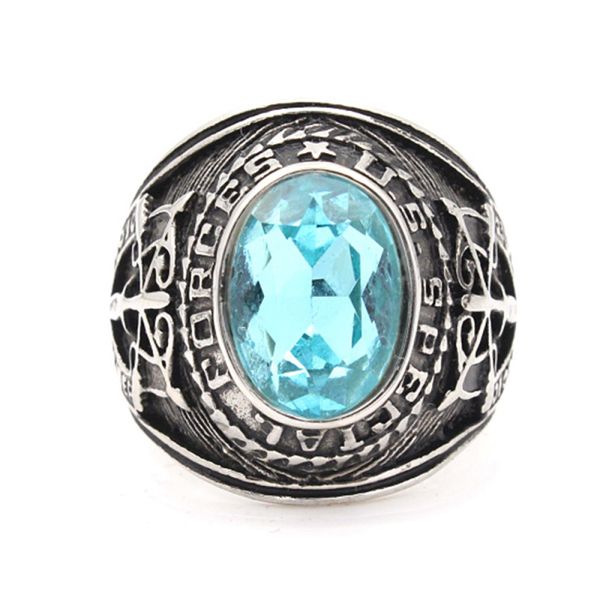 

men`s серебро из нержавеющей стали соединенные заявленный us army special force military кольцо, Slivery;golden