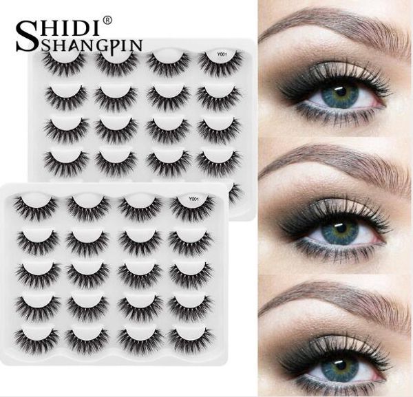 

10 pairs 8-25mm fake eyelashes faux 3d mink eyelashes mink lashes natural dramatic volume eyelash extension false eyelashes