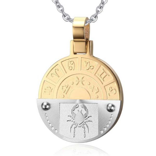 

2017 fashion cancer zodiac sign astrology necklace constellation jewelry star sign necklace for women birthday gift, Silver