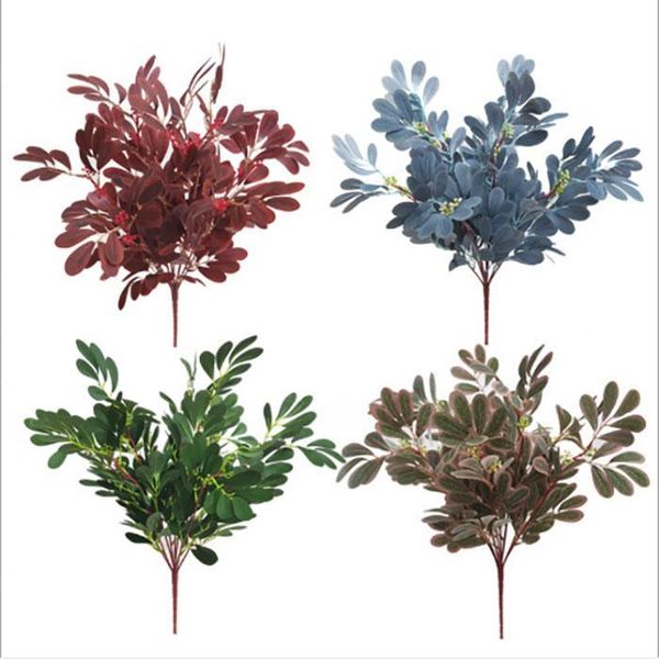 

new arrival jujube leaves eucalyptus leaves artificial flower leaves tropical plant office home wedding plants garden home office decoration