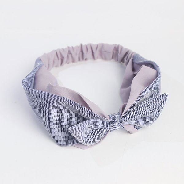 

1pcs 2018 new ear bowknot headband women mesh bows turban hairband twisted elastic headbands hair accessories