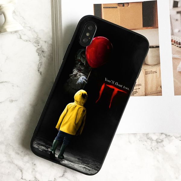 

coque luxury clown red balloon чехол для телефона iphone 11 pro xs max xr 8 7 6s plus 5 se case мягкая черная силиконовая крышка tpu