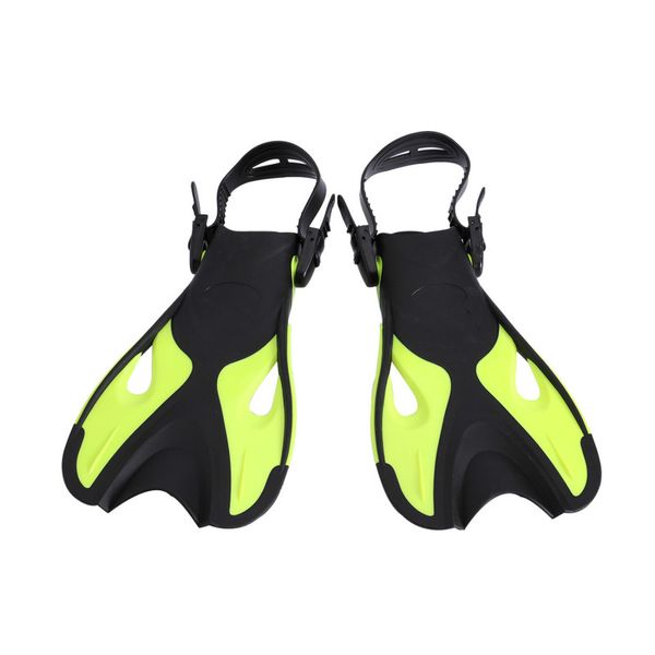 

children kids adjustable super-soft comfortable snorkeling swimming fins long flippers diving training equipment a