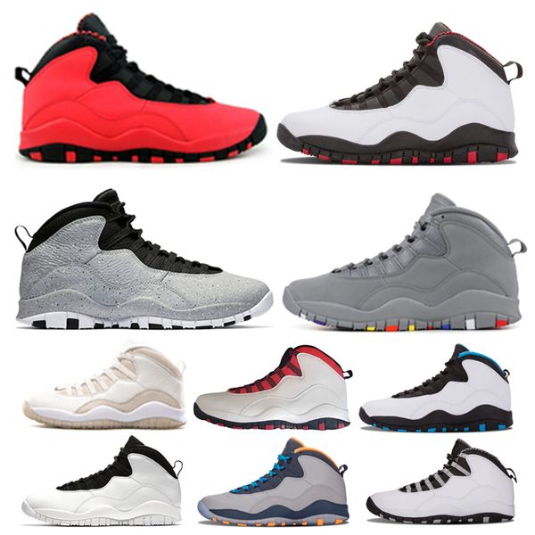 

new  10s westbrook cool grey basketball shoes men women gs fusion red black white i'm back trainer sneakers