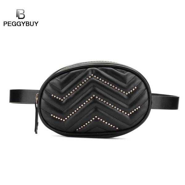 

waist bags women designer fanny pack fashion belt bag decor women waist fanny belt packs pure color leather oval chest bags
